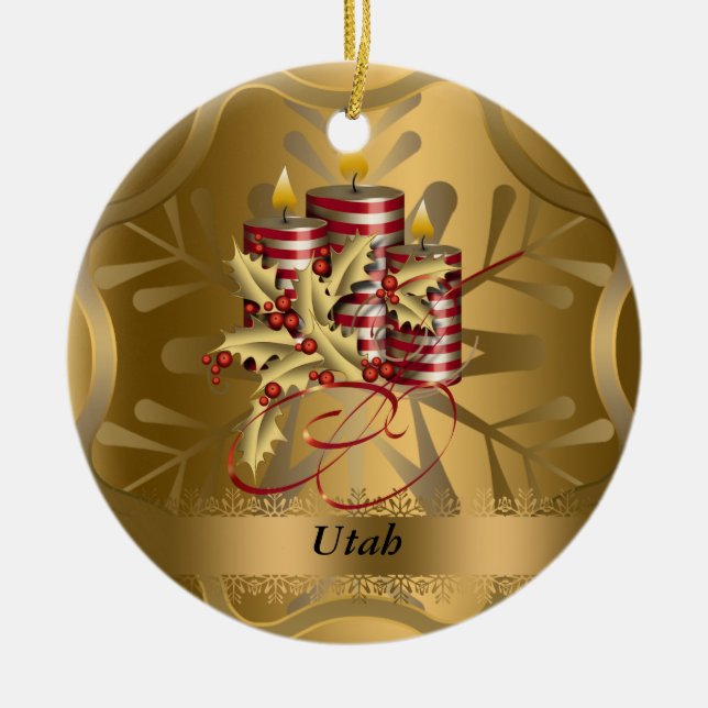 Enfeites de natal do estado de Utá (Frente)