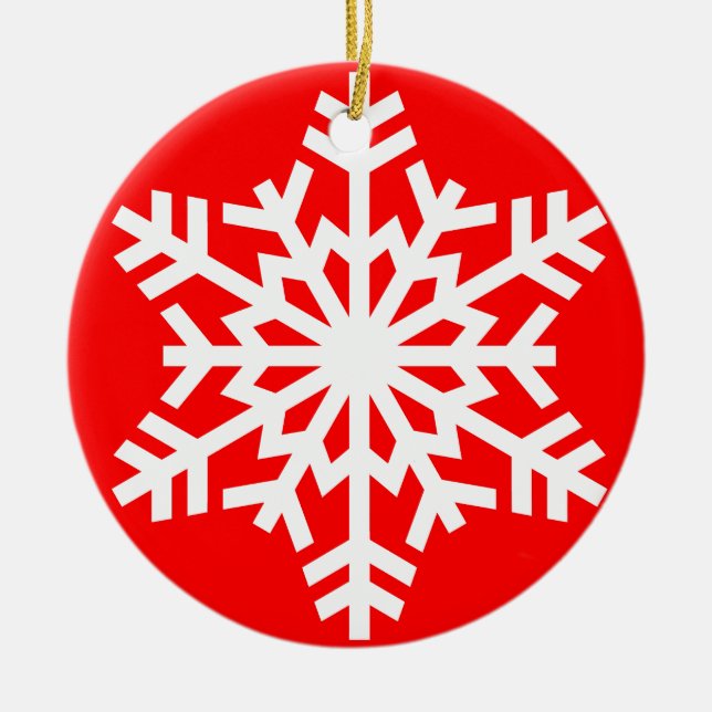 Enfeites de natal do floco de neve (Frente)