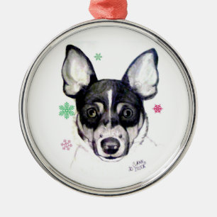 Enfeites de natal do Fox Terrier do rato