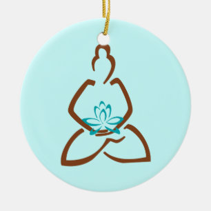 Enfeites de natal do Henna de Buddha Lotus