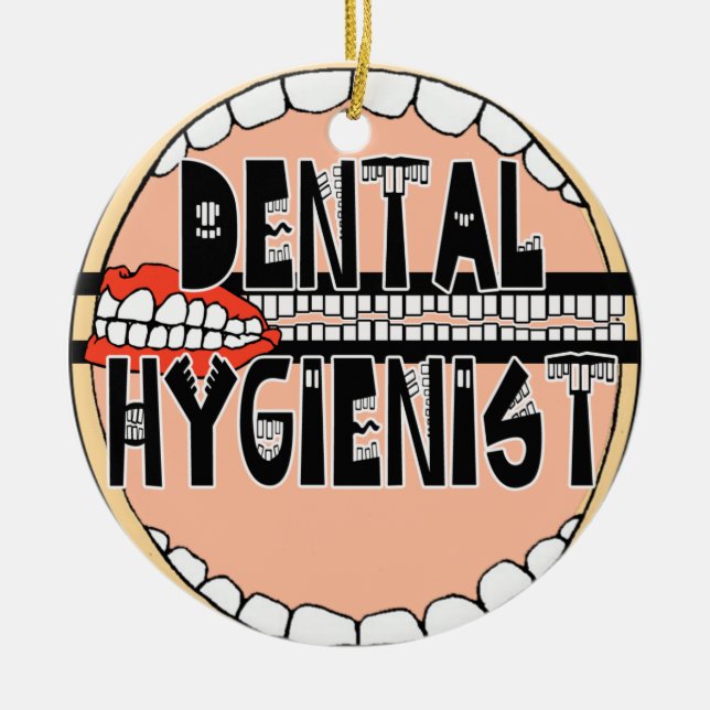 ENFEITES DE NATAL DO HIGIENISTA DENTAL - (Frente)