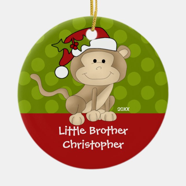 Enfeites de natal do irmão mais novo do macaco (Frente)