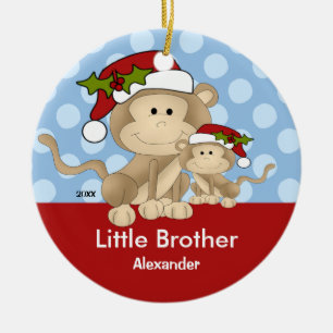 Enfeites de natal do irmão mais novo do macaco do
