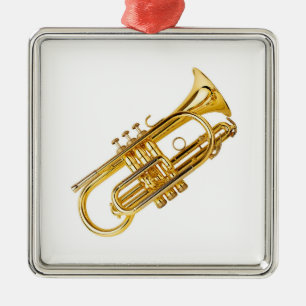 ENFEITES DE NATAL DO JOGADOR DE TRUMPET