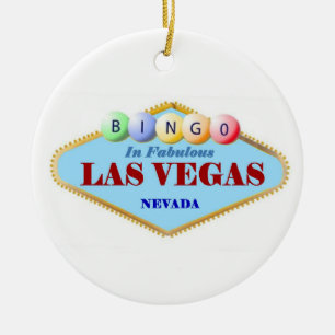 Enfeites de natal do jogador do Bingo
