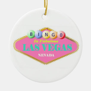 Enfeites de natal do jogador do Bingo