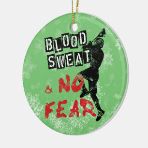 Enfeites de natal do Lacrosse, suor do sangue &