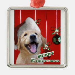 Enfeites de natal do ouro Retriever