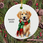 Enfeites de natal do ouro Retriever<br><div class="desc">Enfeites de natal do ouro Retriever</div>