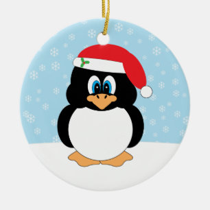 Enfeites de natal do pinguim