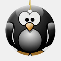 Enfeites de natal do pinguim