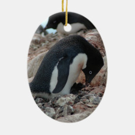 Enfeites de natal do pinguim de Adelie