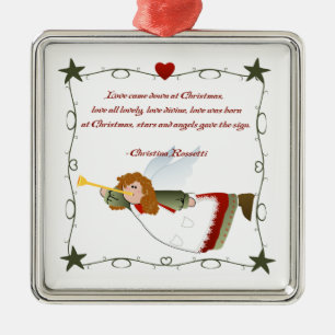 Enfeites de natal do poema do anjo