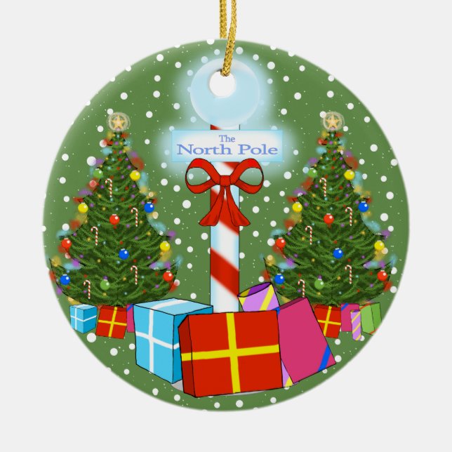 Enfeites de natal do Pólo Norte (Frente)