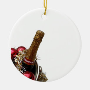 enfeites de natal do refrigerador do champanhe