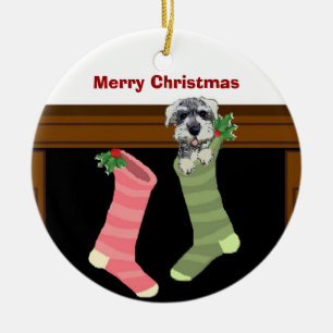Enfeites de natal do Schnauzer