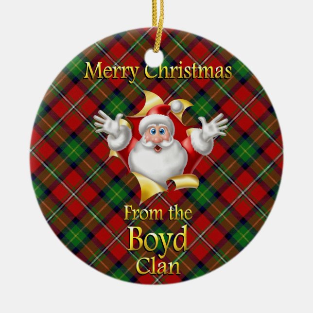 Enfeites de natal do Scottish Clan Boyd (Frente)