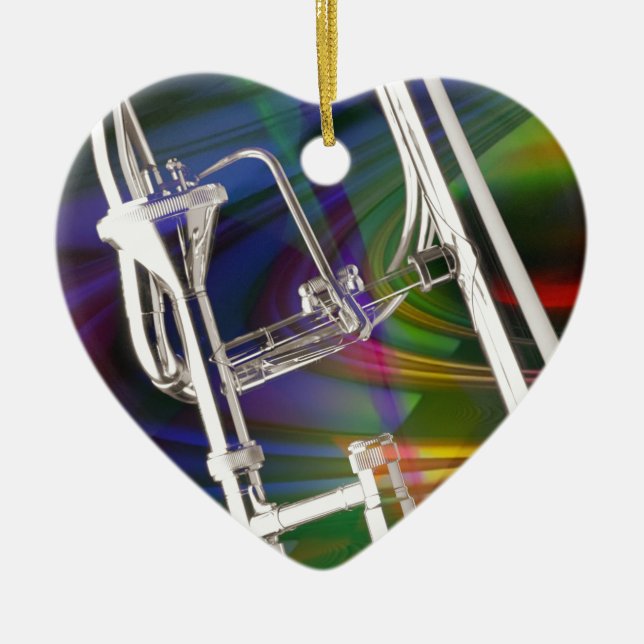 Enfeites de natal do Trombone de corrediça VOCÊ (Frente)