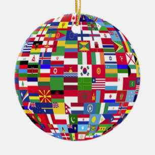 Enfeites de natal do World Flags