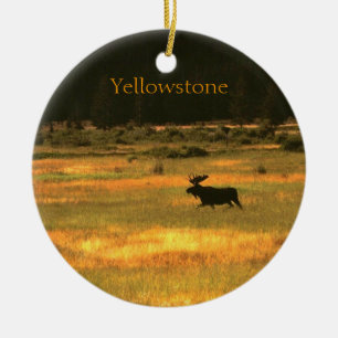 Enfeites de natal dos alces de Yellowstone