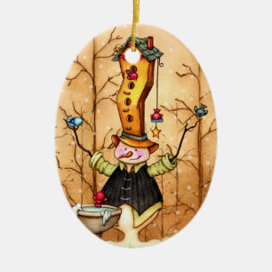 Enfeites de natal dos amigos do boneco de neve e