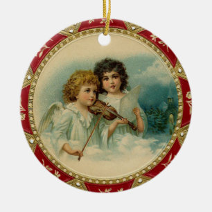 Enfeites de natal dos anjos do Victorian
