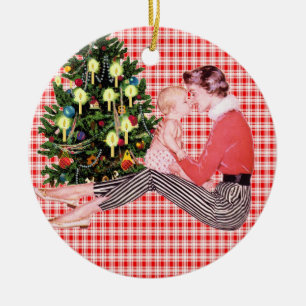 Enfeites de natal dos bebês retros øs