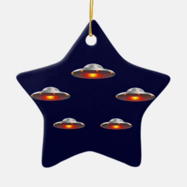 Enfeites de natal dos pires de vôo do UFO (Frente)
