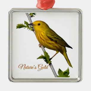 Enfeites de natal "Dourado da natureza" amarelo-Wa
