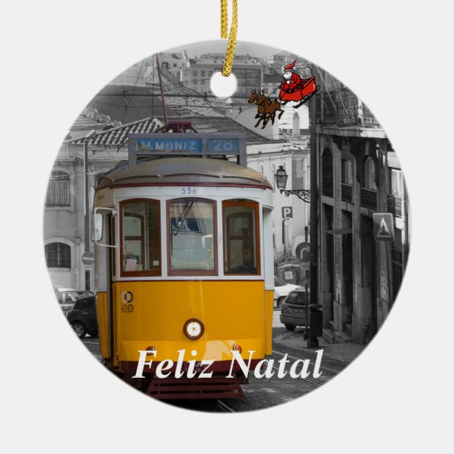 Enfeites de natal Elétrico de Lisboa (Frente)
