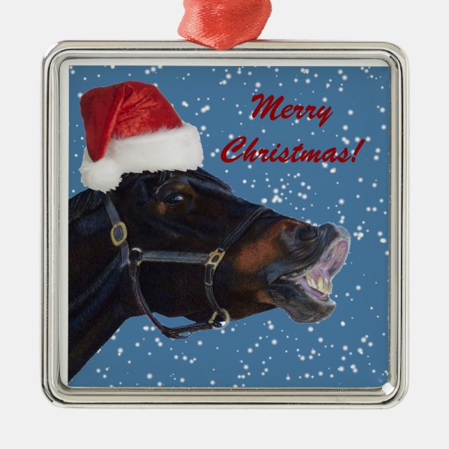 Enfeites de natal Engraçado Pony (Frente)