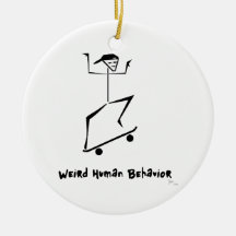 Enfeites de natal engraçados do conselho do skate