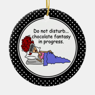 Enfeites de natal engraçados do humor do chocolat