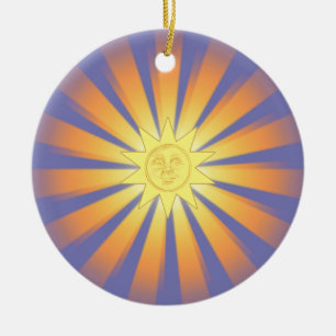 Enfeites de natal ensolarados