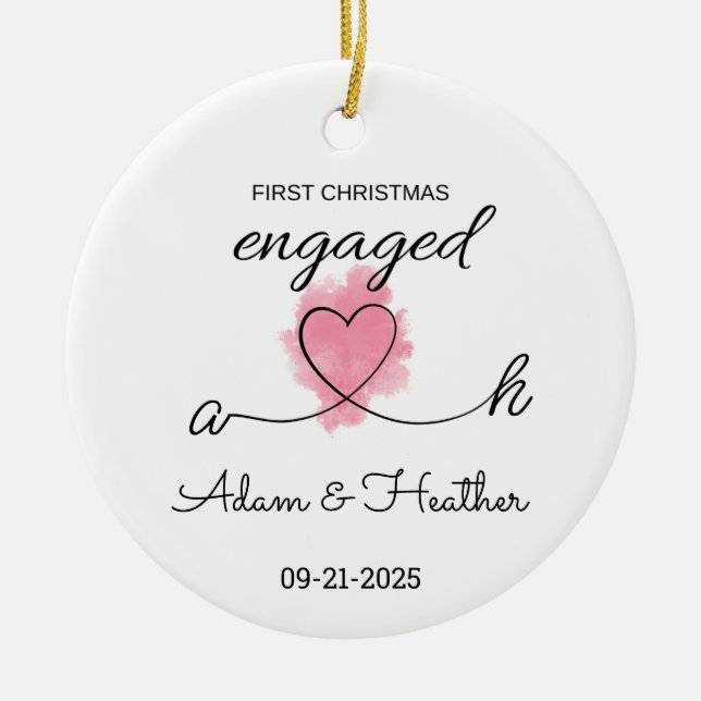 Enfeites de natal Envolvido, Primeiro Natal (Frente)