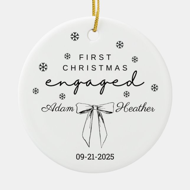 Enfeites de natal Envolvido, Primeiro Natal (Frente)