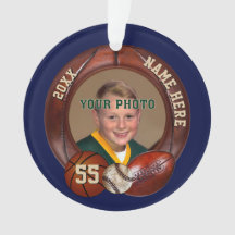Enfeites de Natal Esportivos Personalizados com FO
