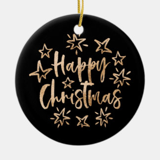 Enfeites de natal feliz com foto personalizada