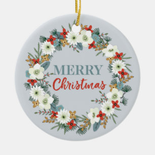 Enfeites de natal feliz com foto personalizada