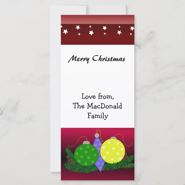 Enfeites de natal festivos (Frente)