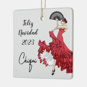 Enfeites de natal Flamenco Personalizado