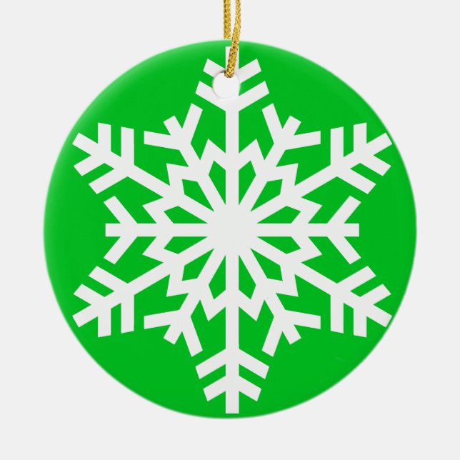 Enfeites de natal Floco de Neve (Frente)