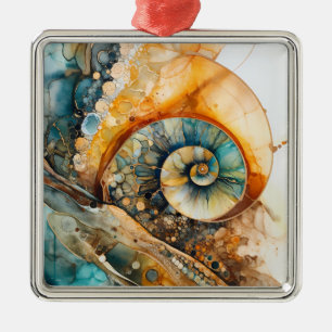 Enfeites de natal Fóssil Ammonite Gem