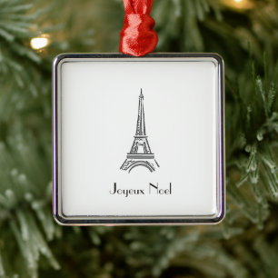 Enfeites de natal Francês da Torre Eiffel de Pari
