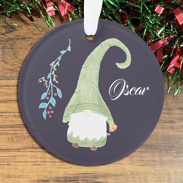 Enfeites de natal Gnomo Sueco Verde (Criador carregado)