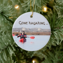 Enfeites de natal "Gone Kayaking"