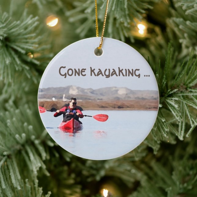 Enfeites de natal "Gone Kayaking" (Árvore)