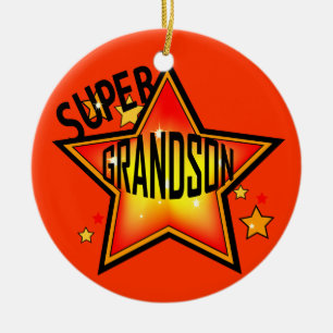 Enfeites de natal Grandson Super Star