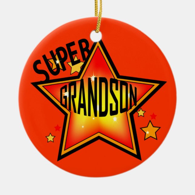 Enfeites de natal Grandson Super Star (Frente)