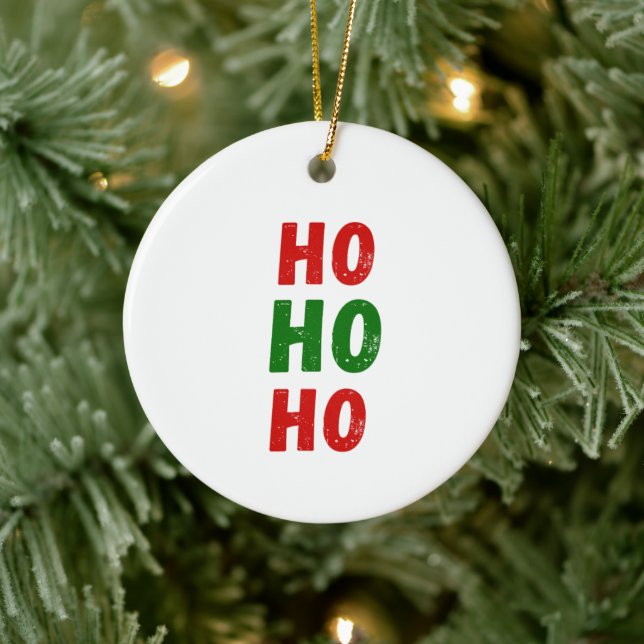 Enfeites de natal ho ho ho personalizado (Árvore)